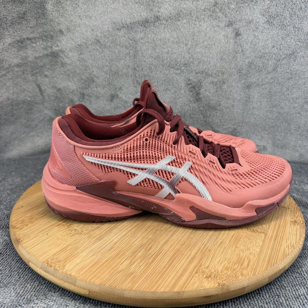 ASICS Court FF Shoes Womens Size 9 Pink Mesh Court Tennis Sneakers 1042A220
